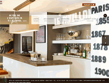 Tablet Screenshot of expositionhotel.com